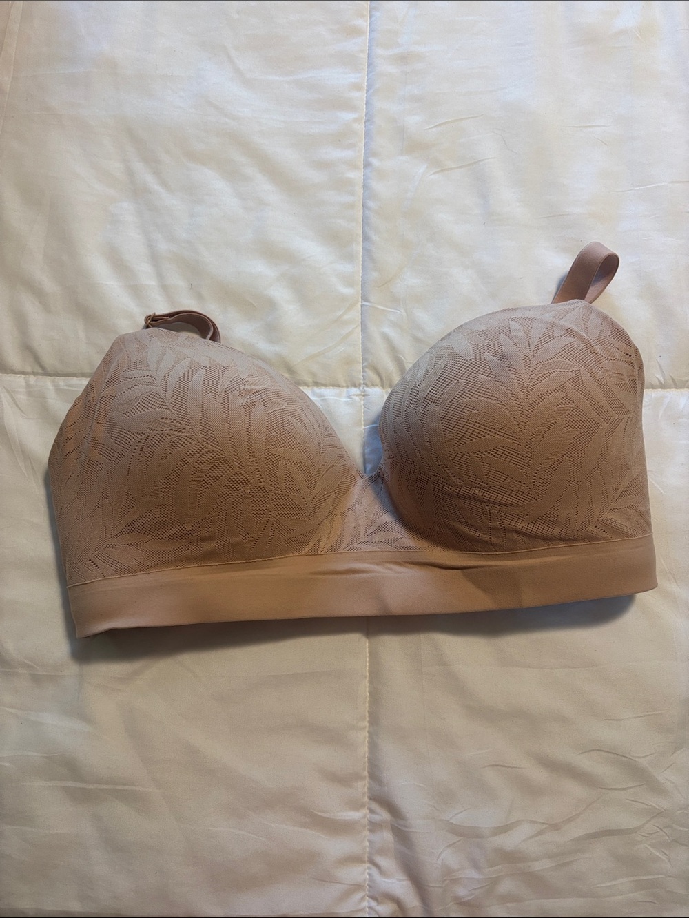 Soma Enbliss Seamless Nude Bra with Leaf Texture
